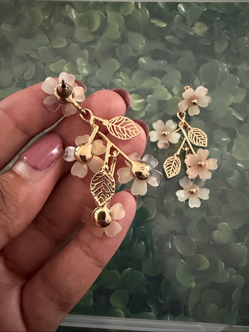 Floral Earrings - Picture 2 of 2